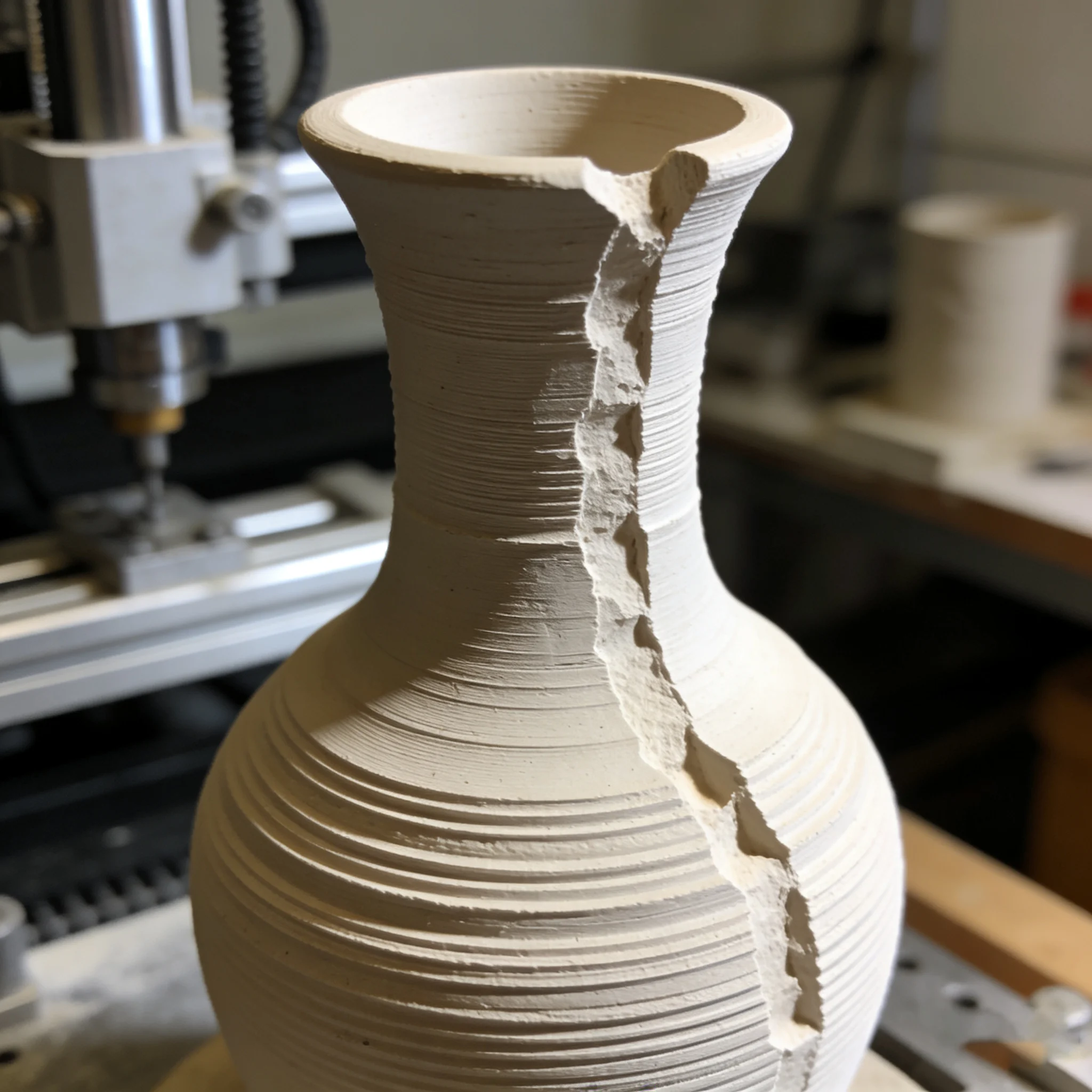 Layer separation and adhesion example