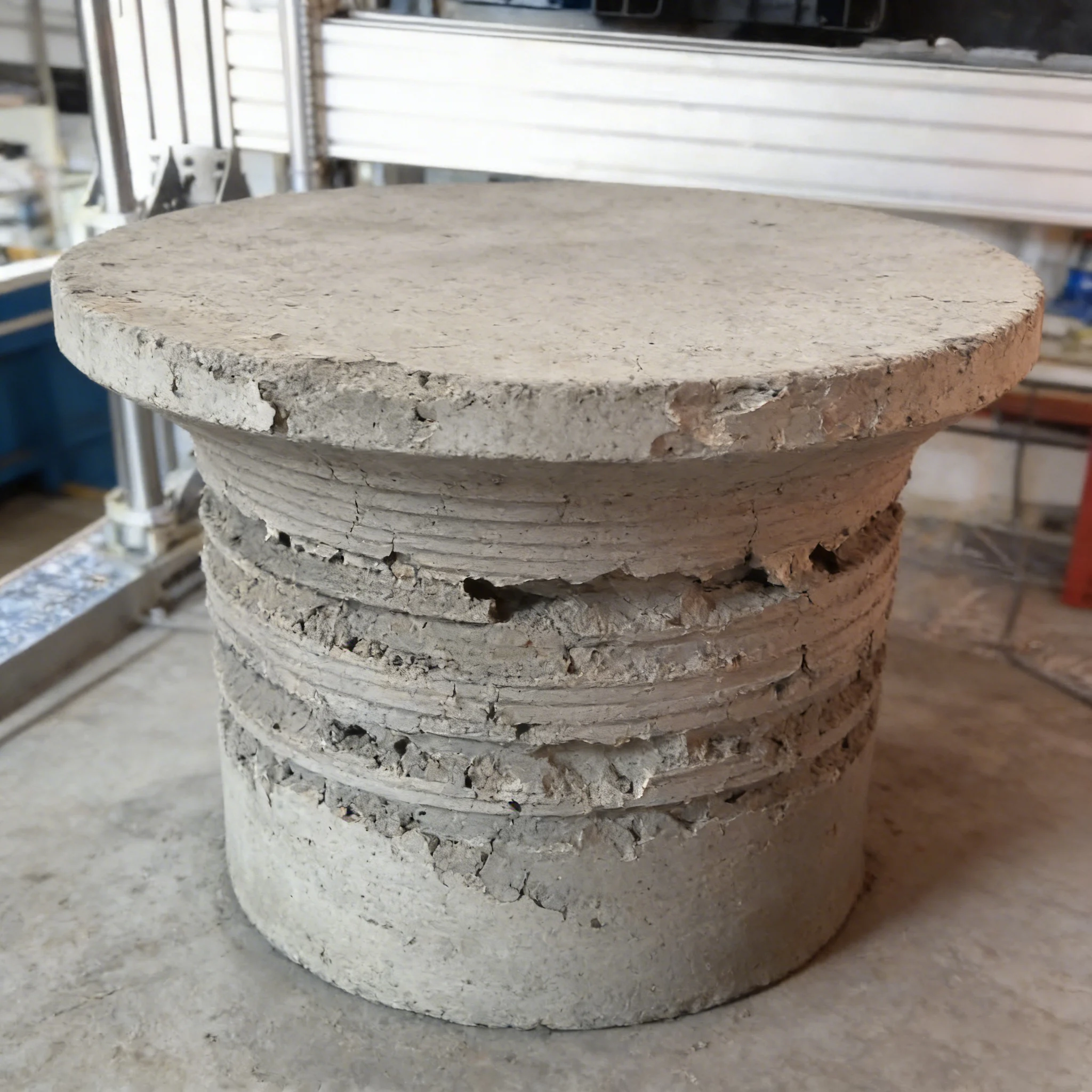 Concrete layer delamination example