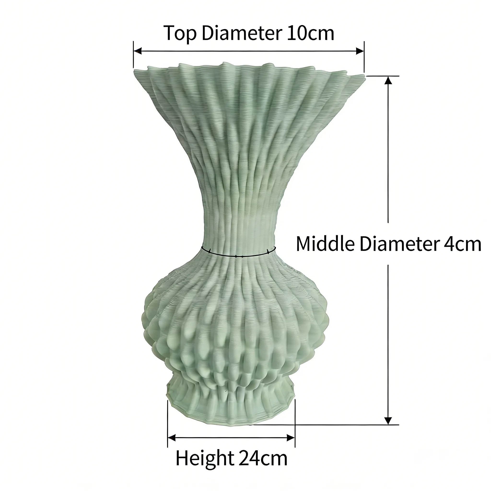 CV2621 Misty Gradient Waterdrop Ceramic Vase