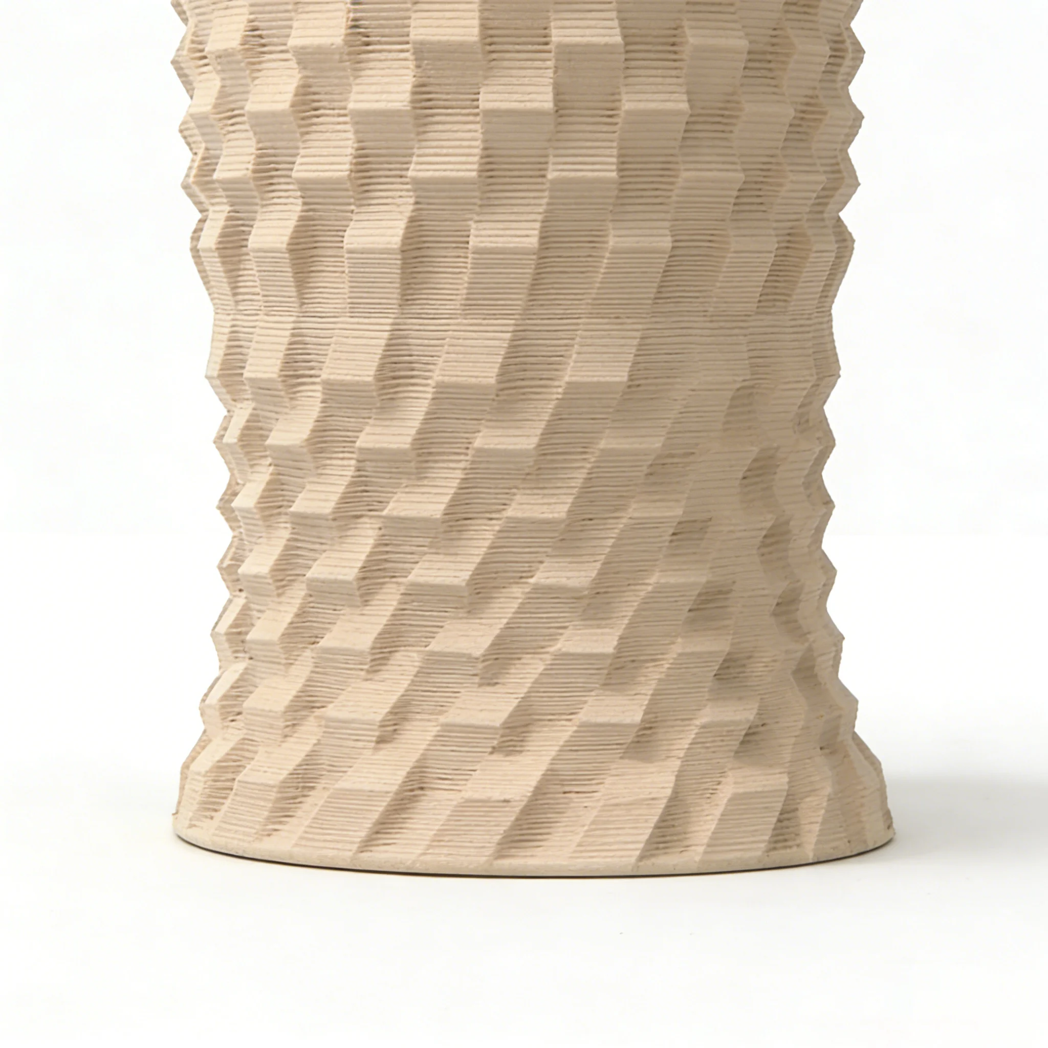 CV2611 Beige Checkerboard Ceramic Vase