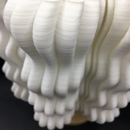 TL2506 Wavy Ruffle 3D Printed Ceramic Table Lamp