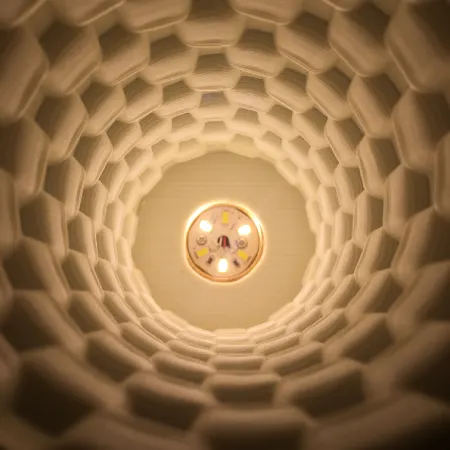 TL2505 Geometric Cube 3D Printed Ceramic Table Lamp