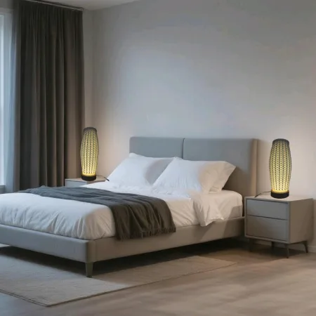 TL2503 Textured Diamond 3D Printed Ceramic Table Lamp