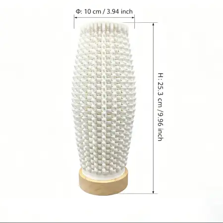 TL2503 Textured Diamond 3D Printed Ceramic Table Lamp