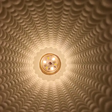 TL2503 Textured Diamond 3D Printed Ceramic Table Lamp
