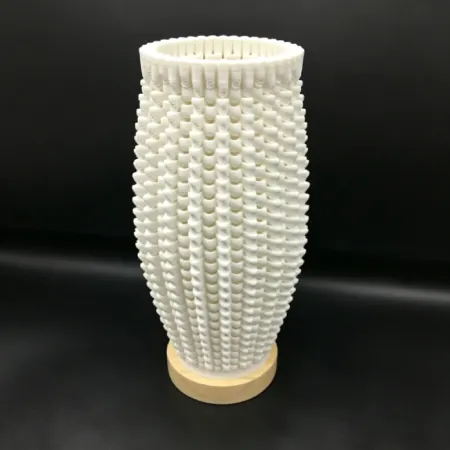 TL2503 Textured Diamond 3D Printed Ceramic Table Lamp