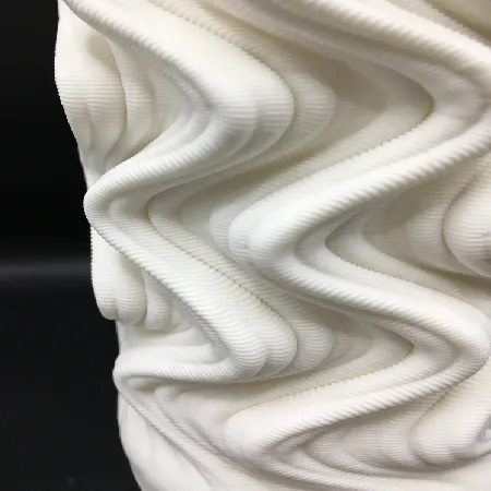 TL2501 Ripple Wave Cylinder 3D Printed Ceramic Table Lamp