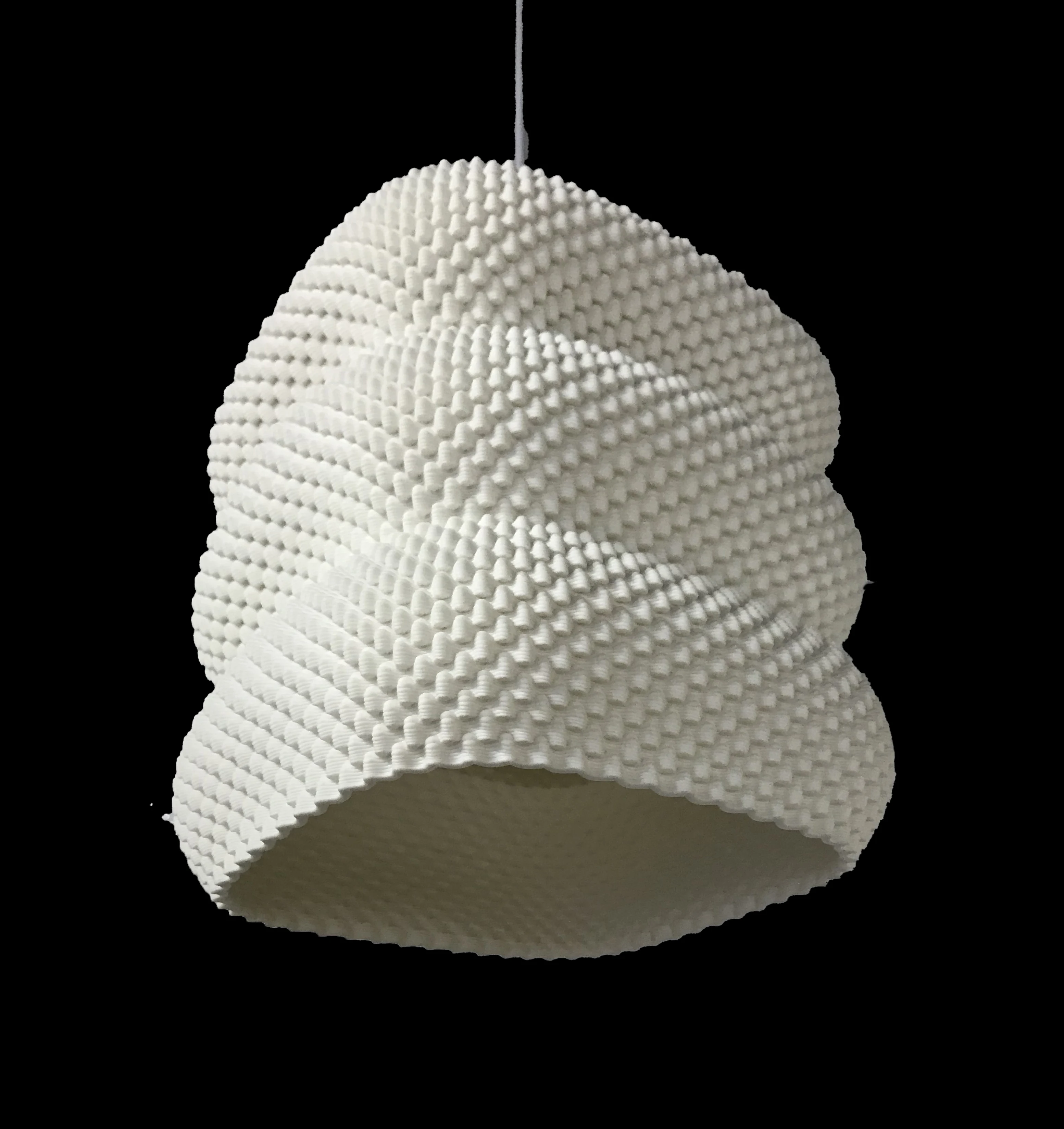 PL2506 Ceramic Spiral Cloud Pendant Light