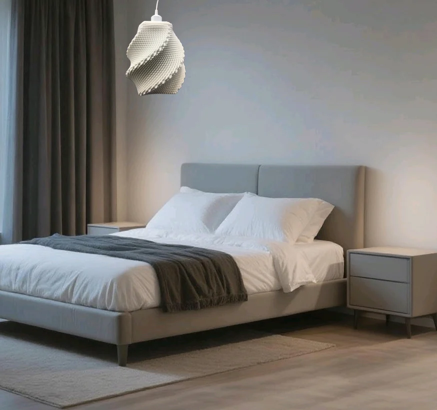 PL2505 Spiral Twist Ceramic Warm Light Pendant