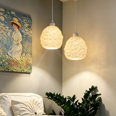 PL2504 Bubble Cluster Ceramic Warm Light Pendant