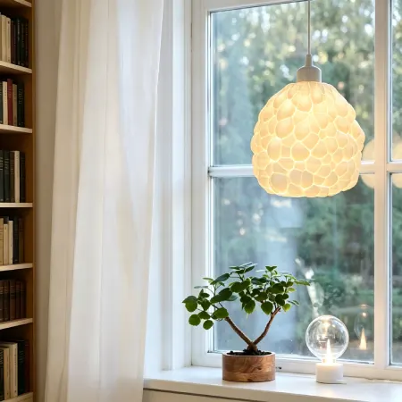 PL2504 Bubble Cluster Ceramic Warm Light Pendant