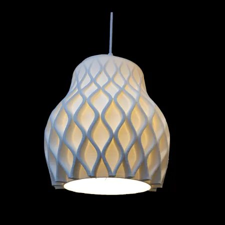 PL2502 Diamond Lattice Ceramic Warm Light Pendant